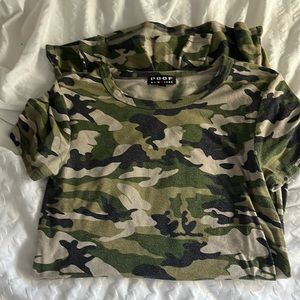 POOF camo t-shirt dress